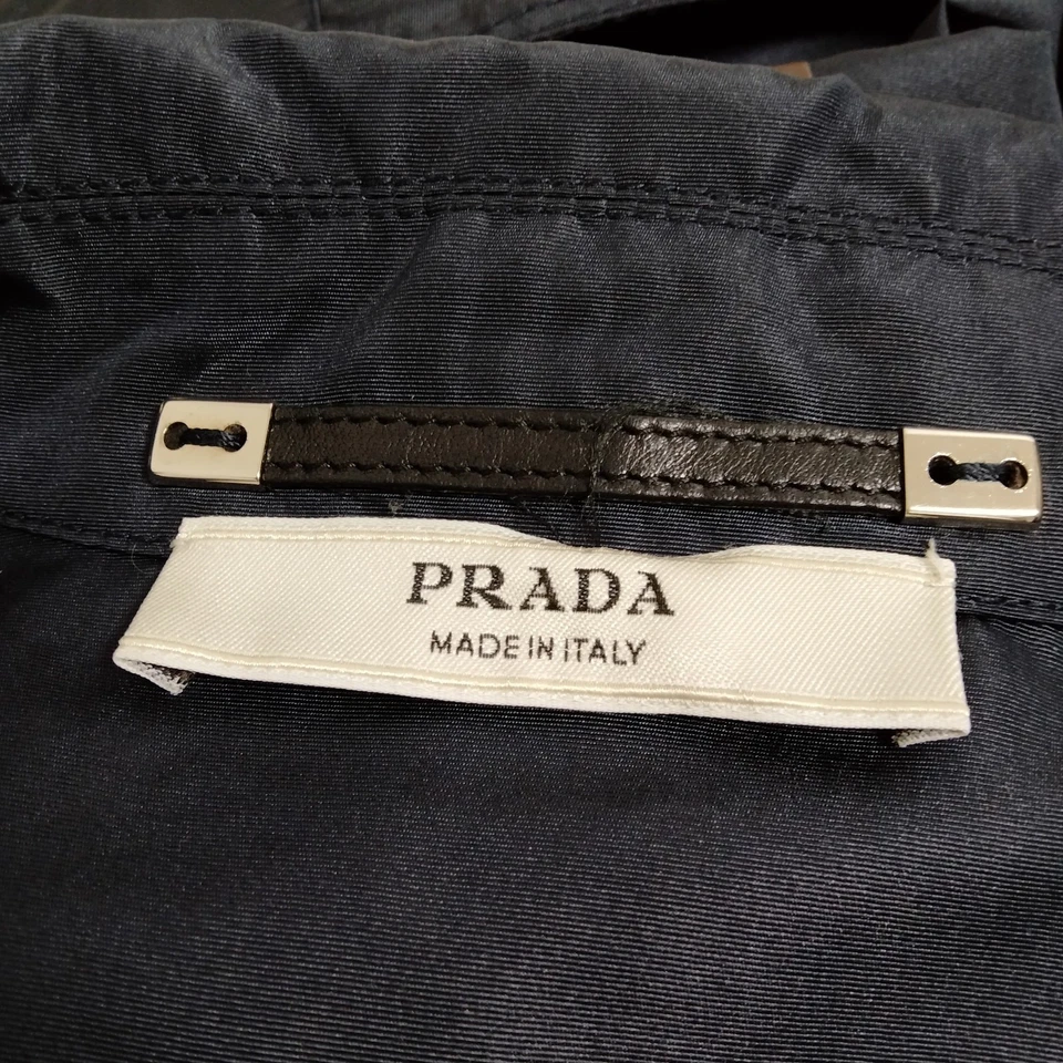 Prada Italy. Midnite Blue Silk/Poly Blend Jacket