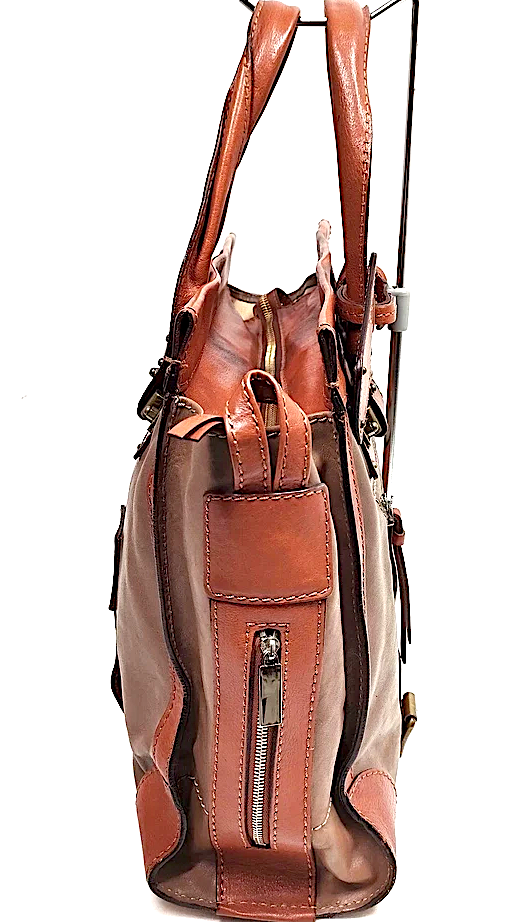 Chloe Paris. Large Brown Leather Tote / Shoulder Bag