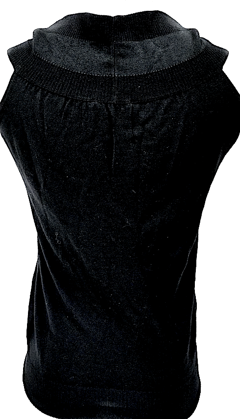 Gucci Italy. Black Wool/Nylon Sleeveless Top