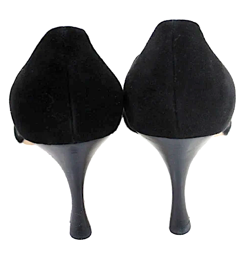 h&a様）MANOLO BLAHNIK ブラックスエード ハイヒール　38 3_513c8dd0-931b-4d54-80f3-