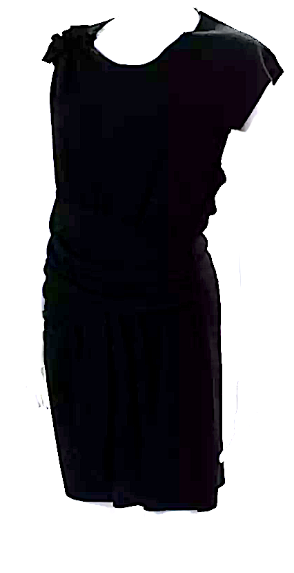 Etoile Isabel Marant Paris. Black Wool Ruched Dress