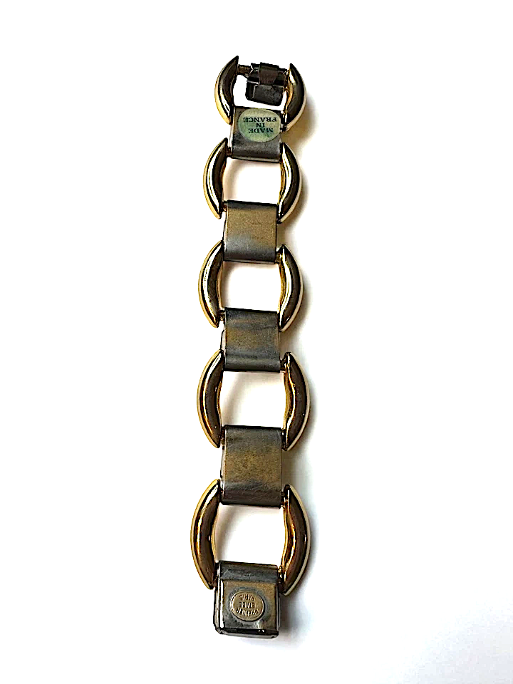 CLAUDE MONTANA PARIS. Vintage (Circa 1980-1989) Premier Etage Made in France Modernist Bracelet