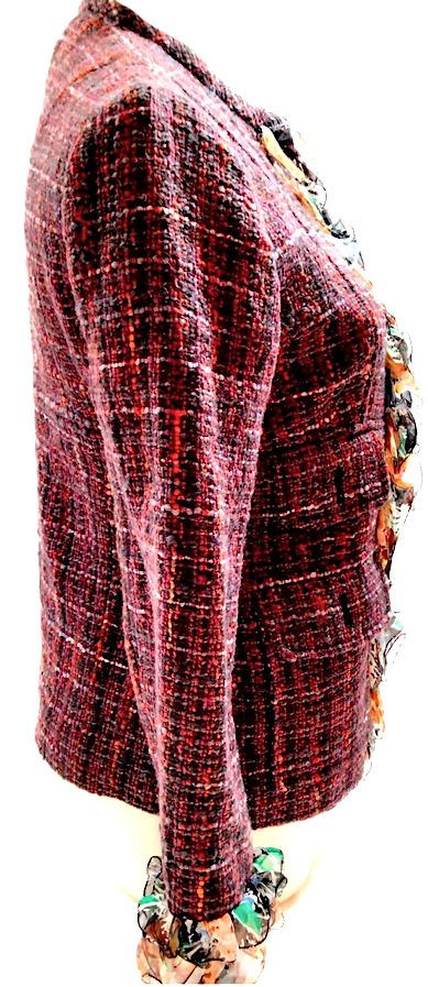 Dolce&Gabbana Italy. Vintage Wool, Cotton, Silk, Rayon Tweed Jacket