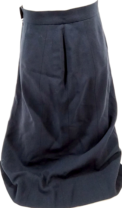 Chanel PARIS. Black Wool, Silk, Spandex Skirt