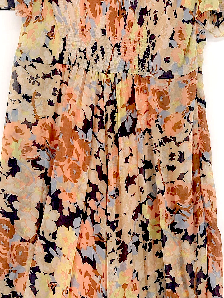 Jigsaw UK. Multi Color 00% Viscose Maxi Dress