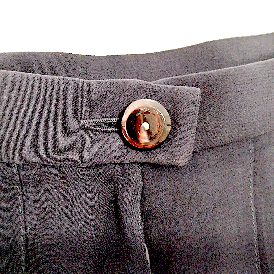 Chanel Paris. 2003 Collection Black Pleats Silk Skirt