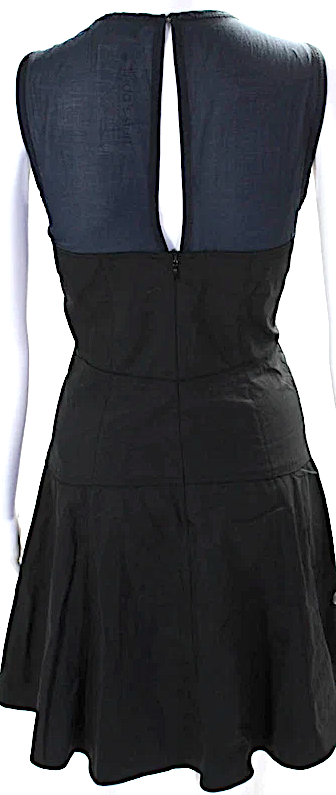 Proenza Schouler NY Black Silk/Cotton Blend Sleeveless Slip-on Dress