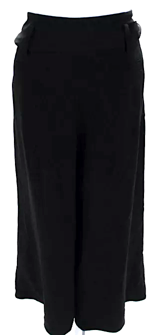 Proenza Schouler NY. Black Belted High Rise Wide Leg Dress Pants
