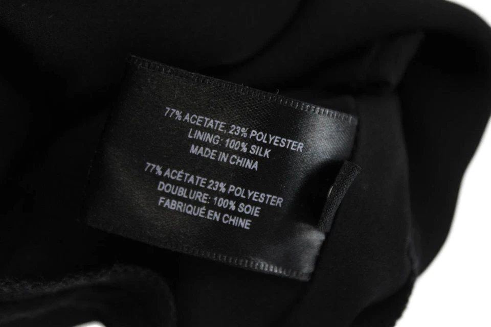 Proenza Schouler NYC. Black Acetate BodyCon Zippered Pleated Sleeveless Midi Dress