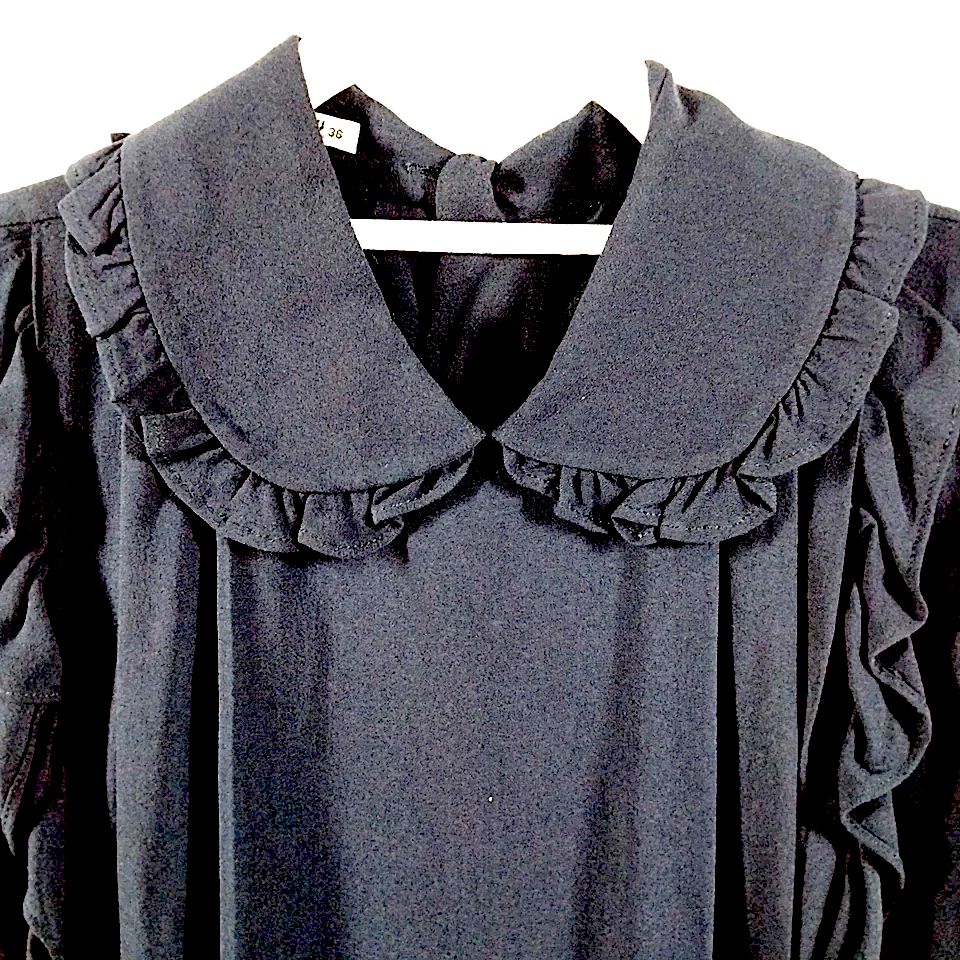 Miu Miu Italy. Midnite Blue Rayon, Polyurethane Blend Dress