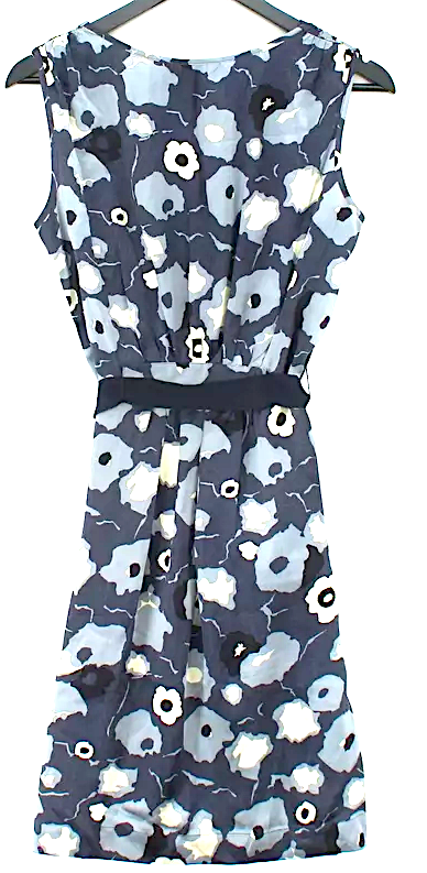 Jigsaw London UK. Blue Floral 00% Viscose Sleeveless Maxi Dress