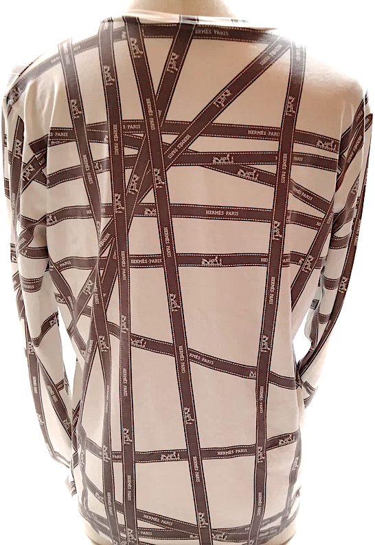 Hermes Paris. Rayon/PolyurethaneLLong Sleeve Top