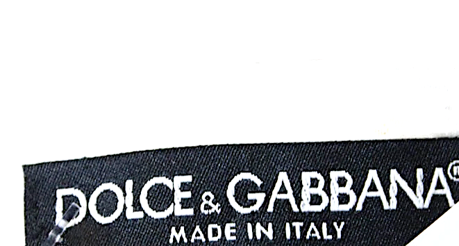 Dolce & Gabbana Italy. White Cotton Blend Collar Ruffle Detail Button Front Blouse