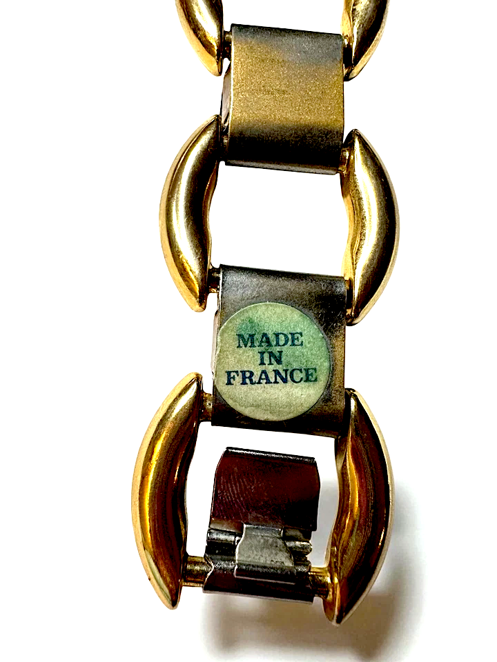 CLAUDE MONTANA PARIS. Vintage (Circa 1980-1989) Premier Etage Made in France Modernist Bracelet