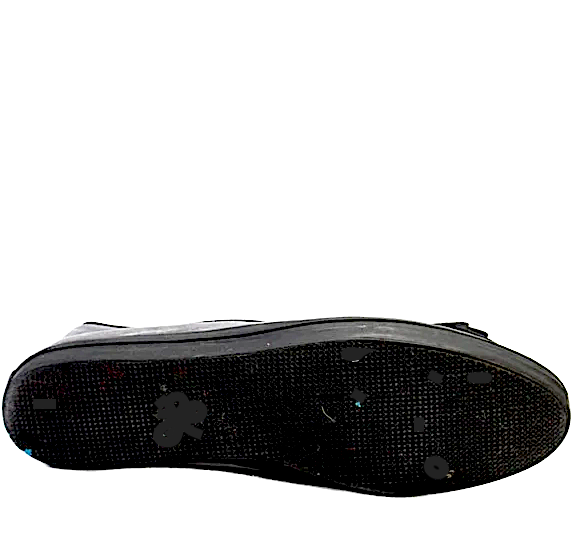 Yves Saint Laurent Paris Gray Black Velvet Bow Detail Slide On Ballet Flats Size 38.5