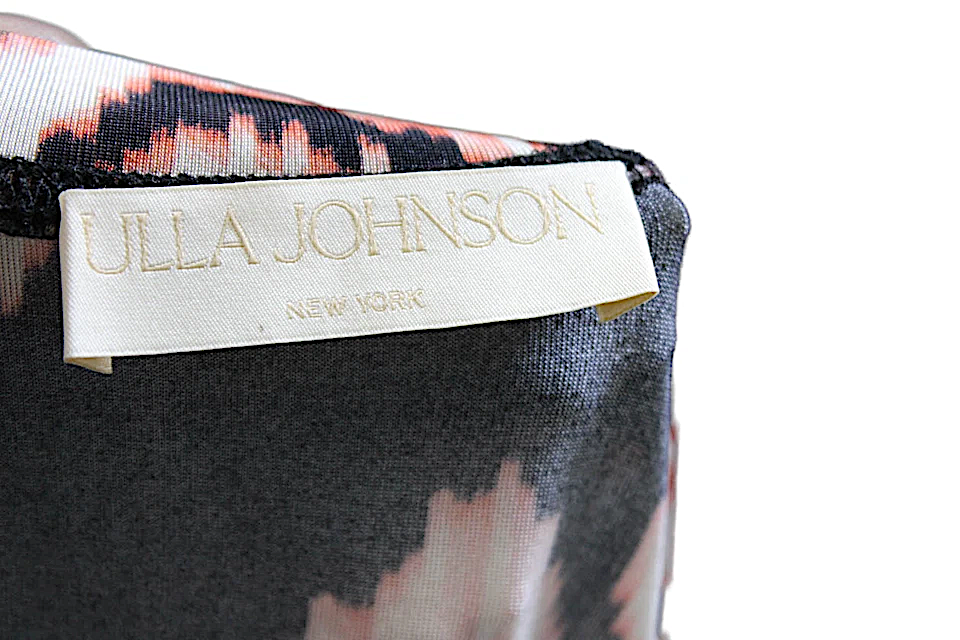 Ulla Johnson NY. Brown/Pink Ikat Print Long Sleeves Shirt