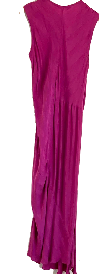 Humanoid Amsterdam. NEW W.TAG. Peony Pink Cupro Viscose Sleeveless Maxi Sieko Dress