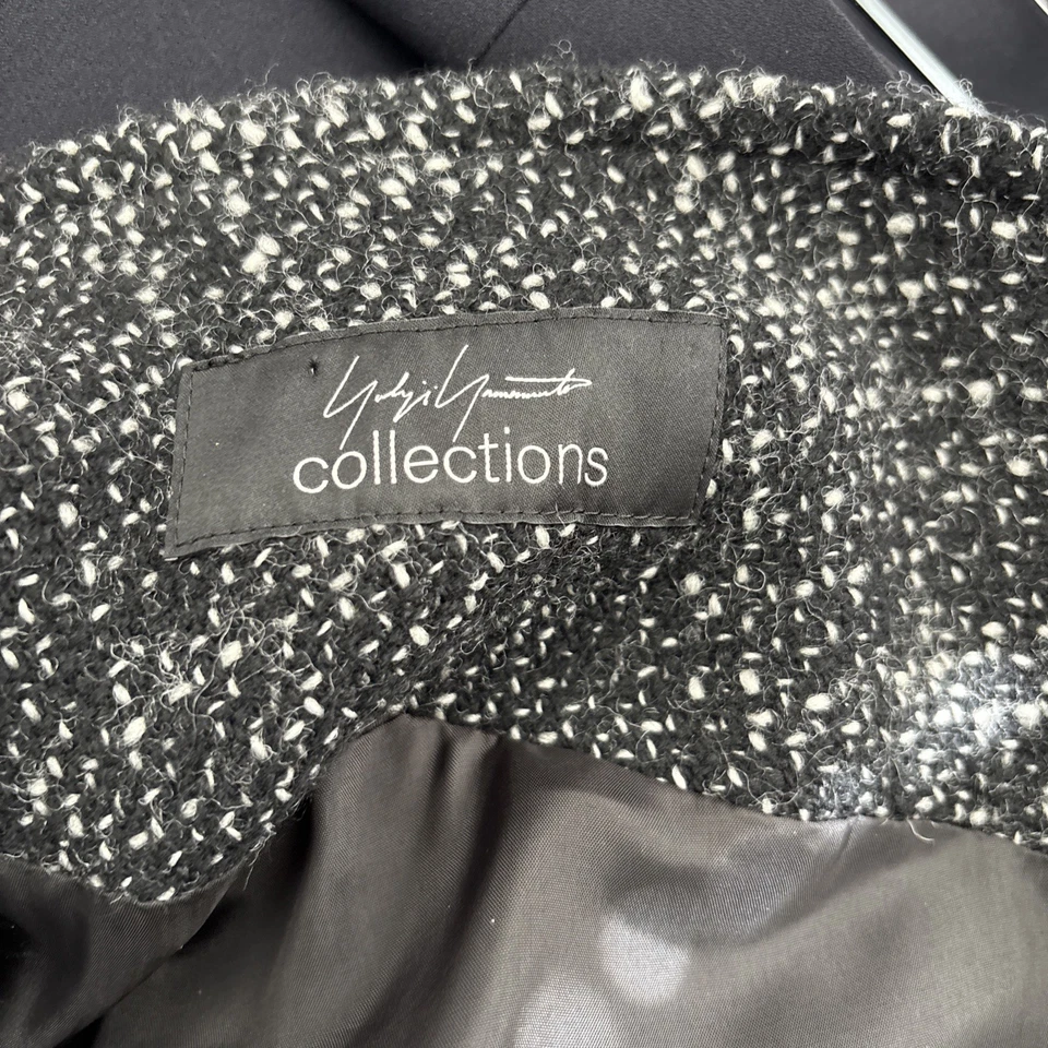 Yohji Yamamoto Japan. Collections Black And White Tweed Skirt