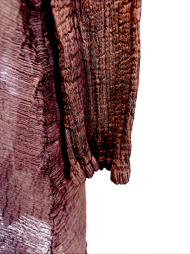 Issey Miyake Japan. Tunic, Brown, One Size Semi Sheer Cauliflower,
