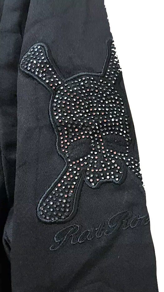 Roen By Hiromu Takahara Japan Designer Skull Logo Super Black Trench Coat