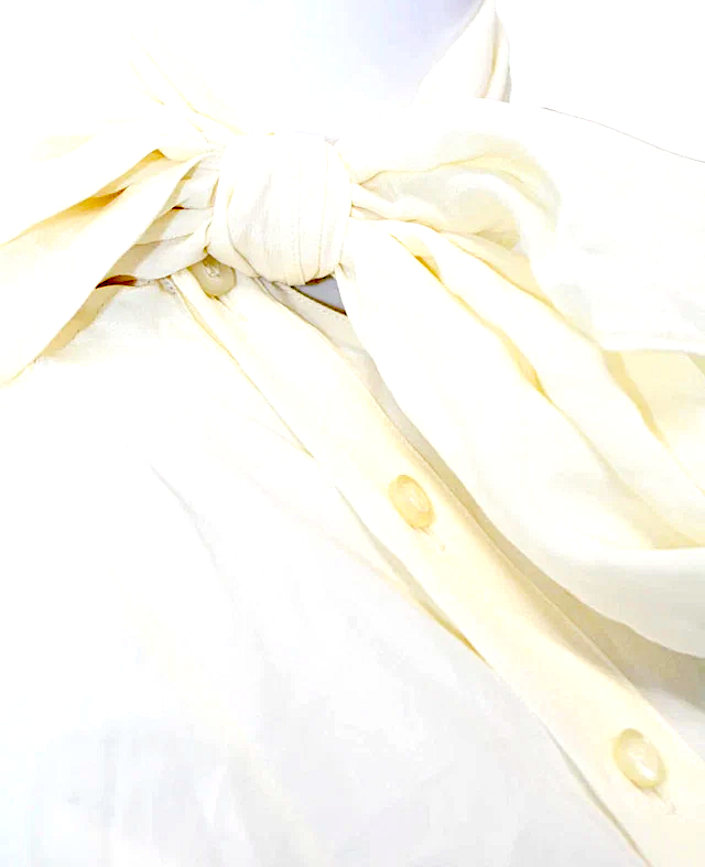 Miu Miu Italy. Cream Top/Black A-Line Dress Long Sleeve High Neck Dress