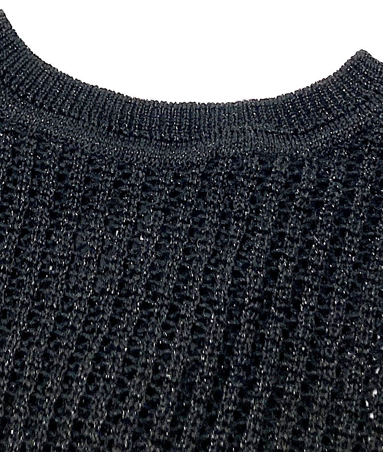 UNITED TOKYO JAPAN. BlackLow-gauge knit dress