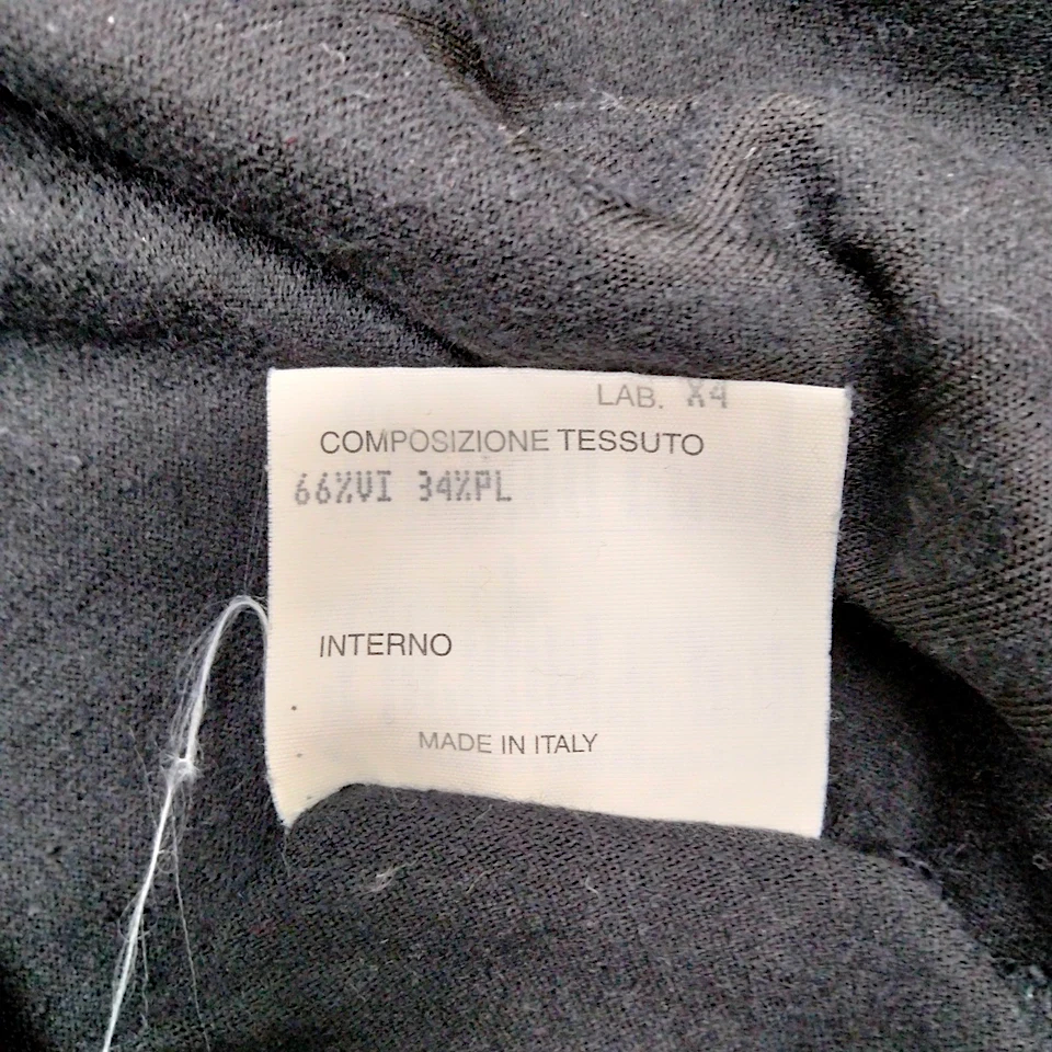 Fendi Italy. Distressed Logo FENDI Rayon, Tessuto, PolyTech Tunic Style Top