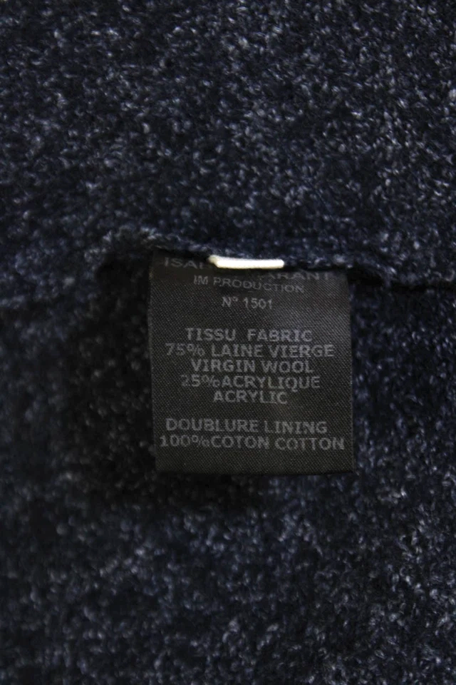 Isabel Marant Etoile Paris. Blue Knit Double Pocket Short Jacket