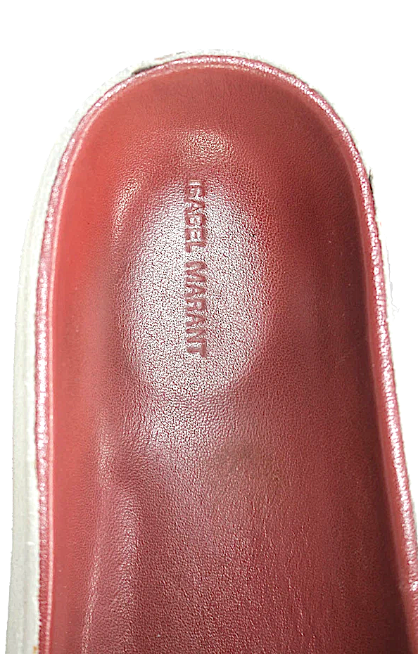 Isabel Marant Paris. Navy Leather Quilted Single Strap Slide Sandals Size 39