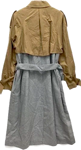 UNGRID Japan. Docking design Gray Trench Long Coat