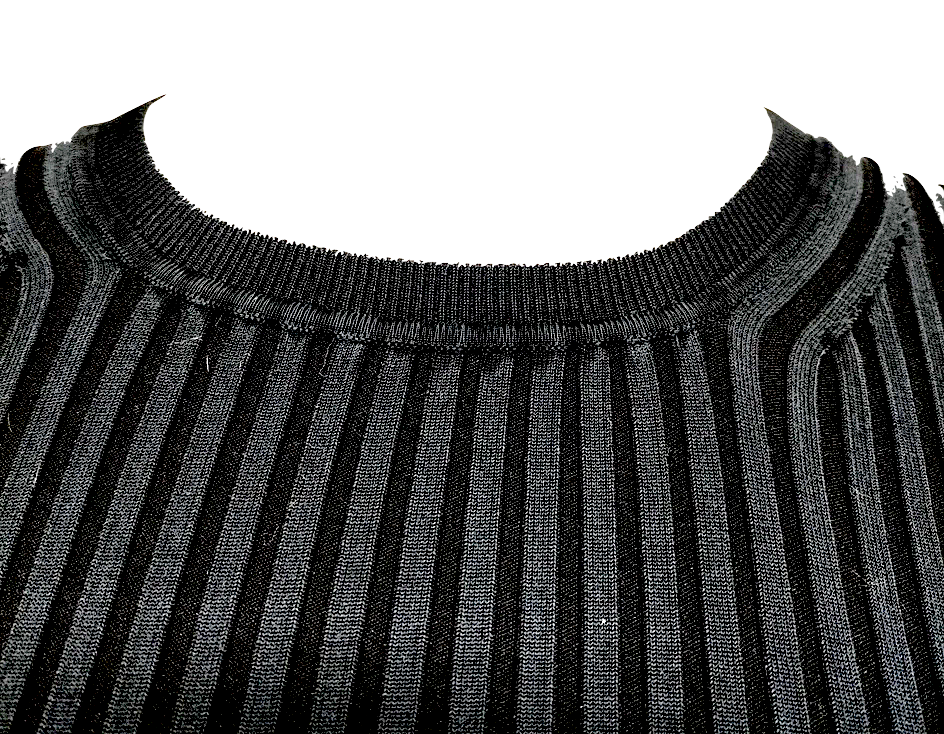 Burberry UK. Washed Black Wool, Cupro, Nylon Dress