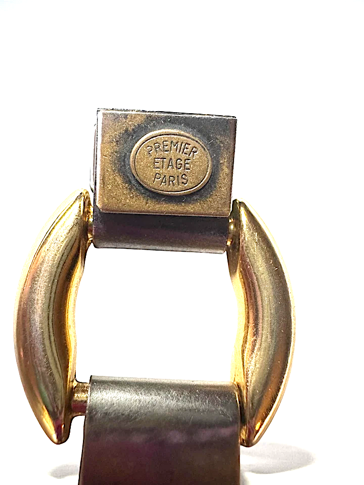 CLAUDE MONTANA PARIS. Vintage (Circa 1980-1989) Premier Etage Made in France Modernist Bracelet