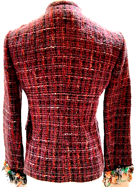 Dolce&Gabbana Italy. Vintage Wool, Cotton, Silk, Rayon Tweed Jacket