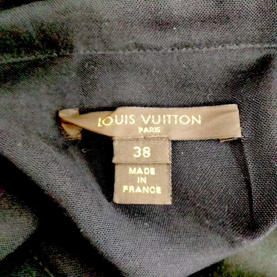 Louis Vuitton Paris. Black Silk Dress