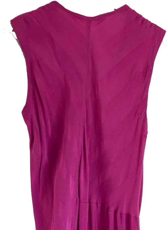 Humanoid Amsterdam. NEW W.TAG. Peony Pink Cupro Viscose Sleeveless Maxi Sieko Dress