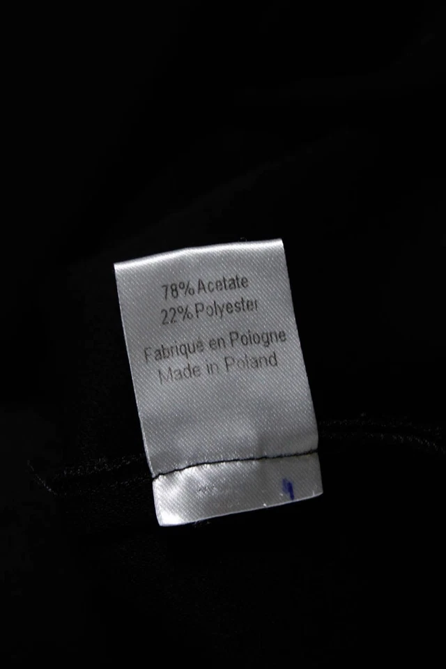 Joseph LONDON. Black Drape Neck Sleeveless A-Line Dress