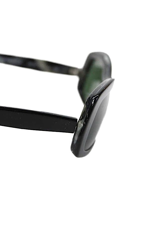 Morgenthal Frederics NYC. Black Carmenita 48MM 20MM DarkLenses Sunglasses