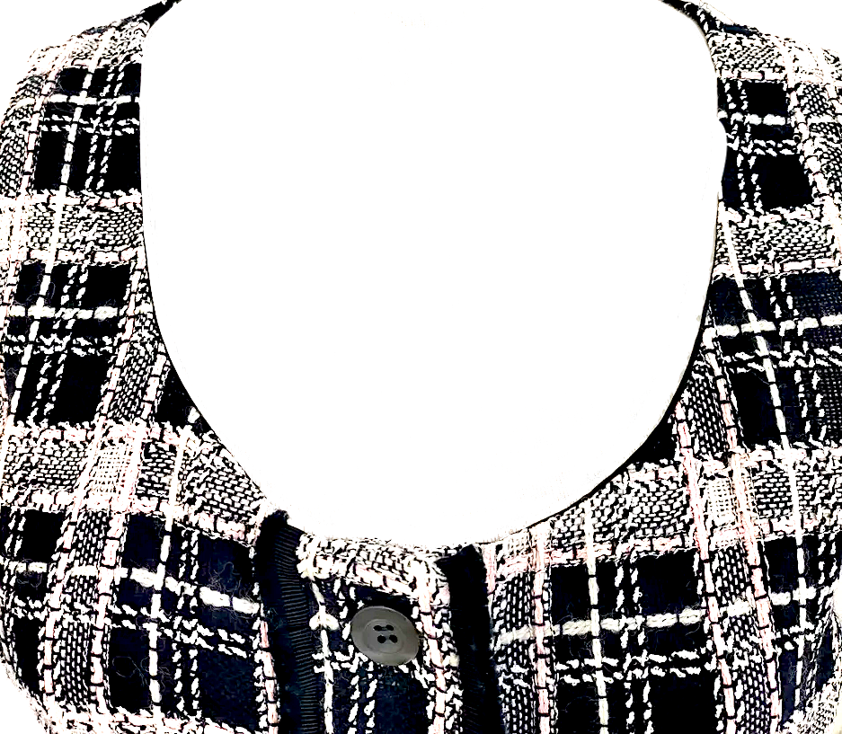 Miu Miu Italy. Dress Ladies Wool, Cotton, Viscose Polyamide Linen, Acetate, Silk