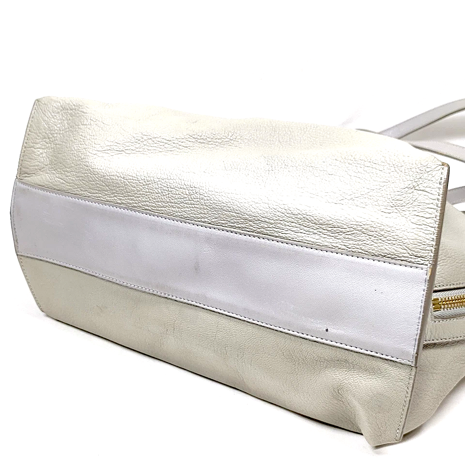 CHLOE PARIS. Phoebe Philo Gray Leather Shoulder Bag / Tote Bag