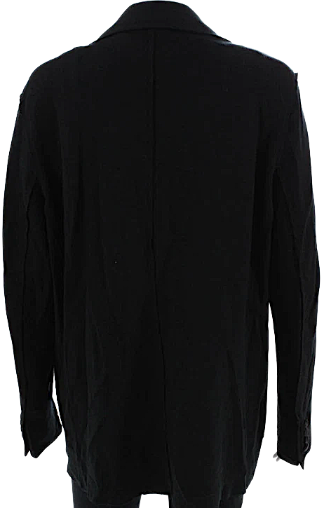 Lanvin Paris. Black Wool Two Button Lightweight Jacket