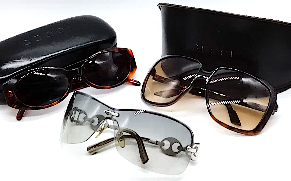 Gucci Italy. Vintage Handpoured Acetate Sunglasses $240 - $290 a pair