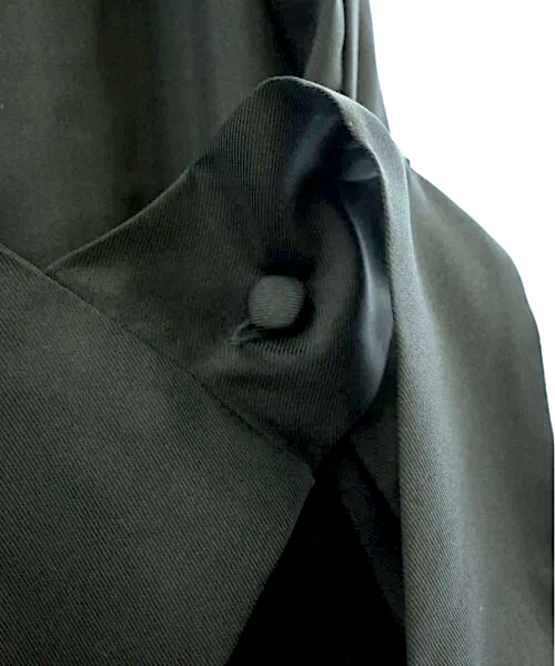 VIDEN Green Silk Wrap Summer Dress