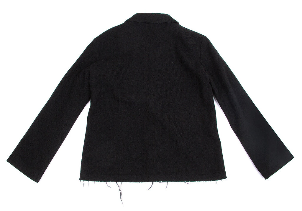 Yohji Yamamoto Japan. Y's Snap Button Black Wool Knit Jacket