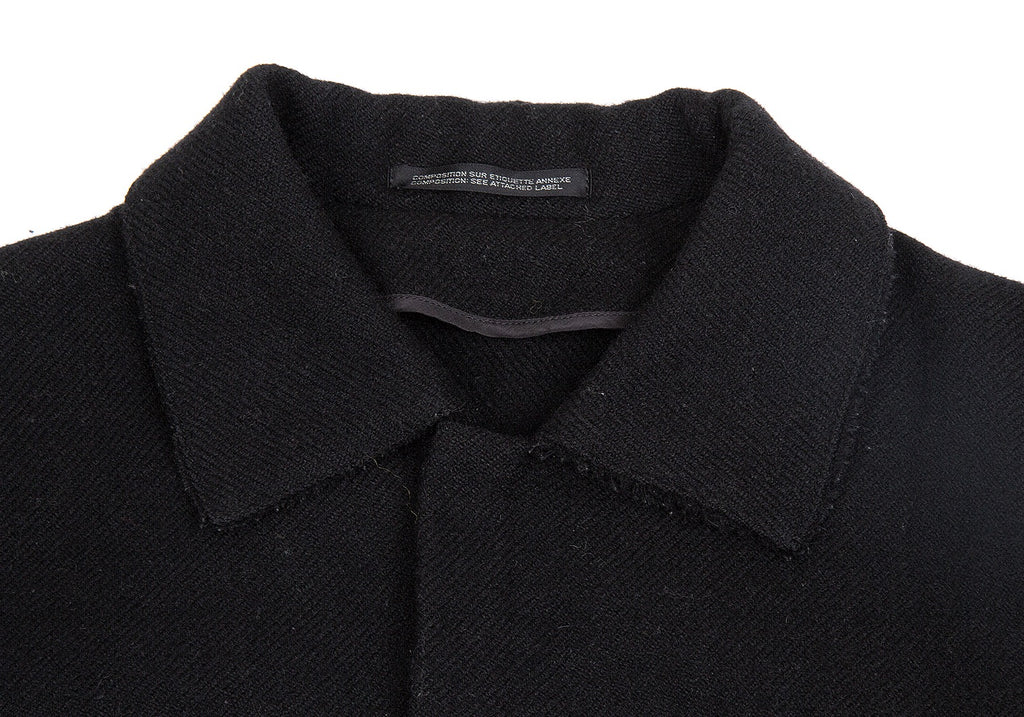 Yohji Yamamoto Japan. Y's Snap Button Black Wool Knit Jacket