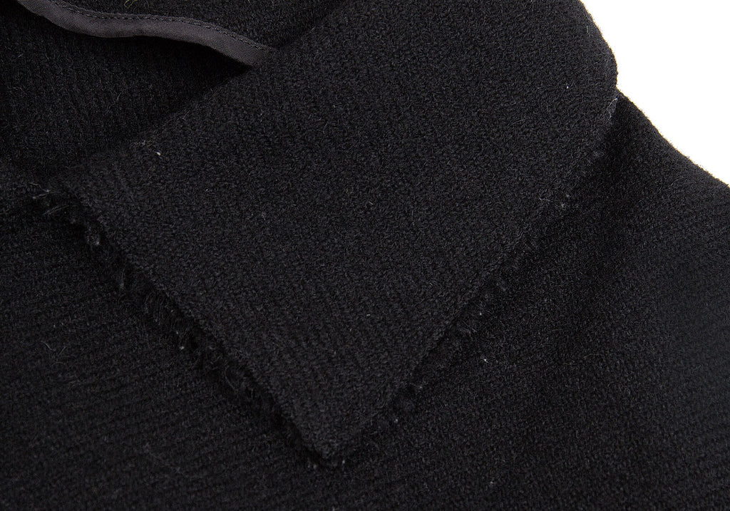 Yohji Yamamoto Japan. Y's Snap Button Black Wool Knit Jacket