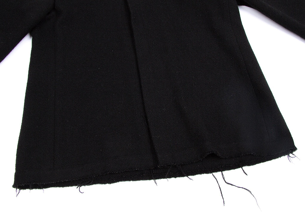 Yohji Yamamoto Japan. Y's Snap Button Black Wool Knit Jacket