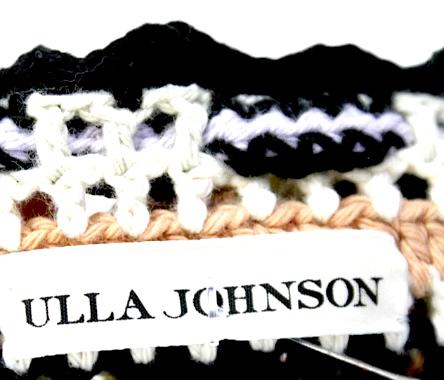 Ulla Johnson Multicolor Cotton Striped Open-Knit Crochet Tank Top