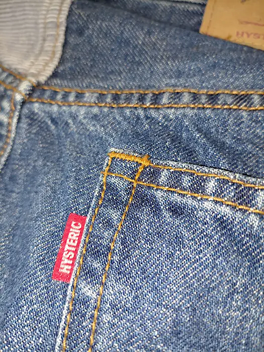 HYSTERIC GLAMOUR JAPAN. "KINKY" Patchwork Denim Skirt