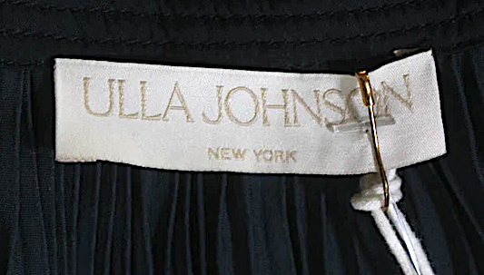 Ulla Johnson Black Pleated Halter Sleeveless Cecily Dress