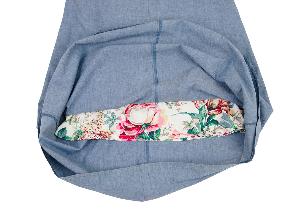 Comme des Garcons Japan. JUNYA WATANABE Blue Denim Layered Dress